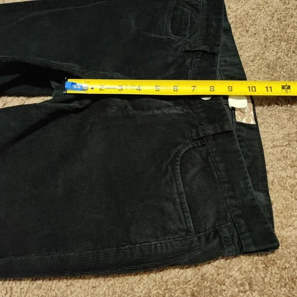J. CREW Matchstick Women's Size 30 S Black Corduroy Mid Rise Jeans 33 x 30 - Picture 7 of 8